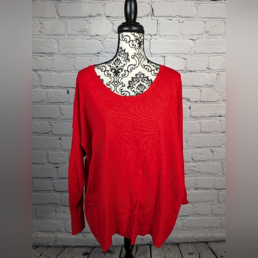Lane Bryant Women's Long Sleeve Stretch Knit Popover Top Size 20 B1